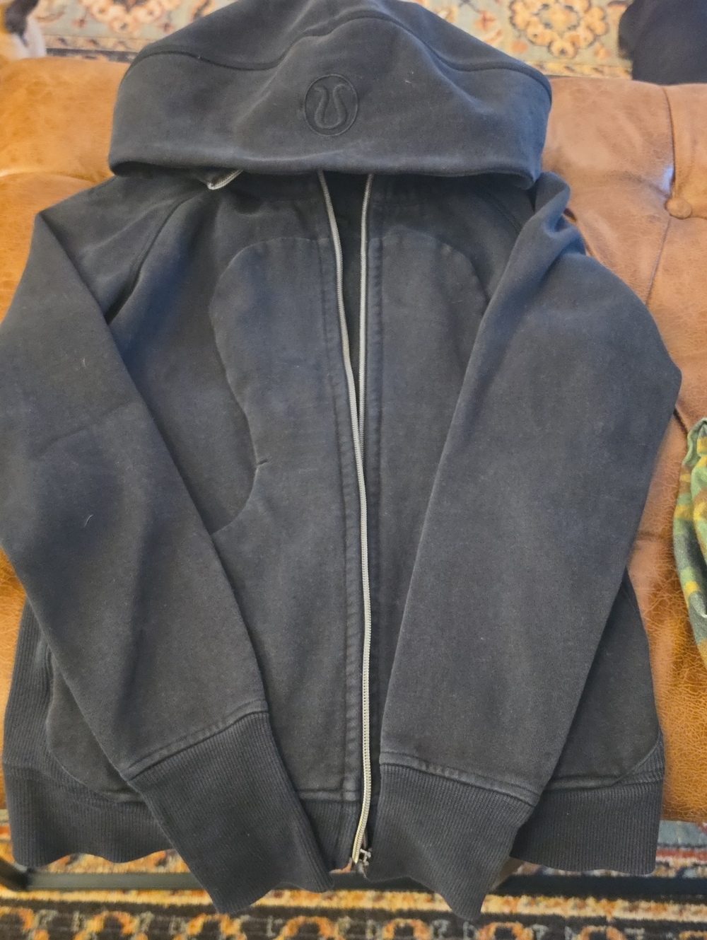 lululemon athletica Men's Black Zip Hoodie Jacket